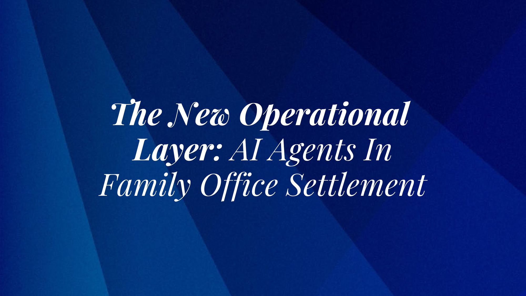 In our settlement operation, an AI agent looks at a payment before any person does